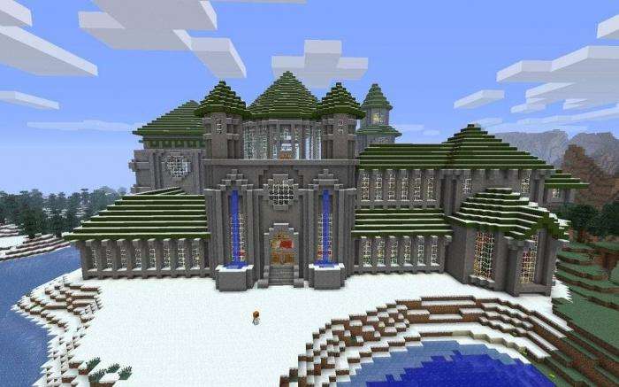 красивые замки в minecraft