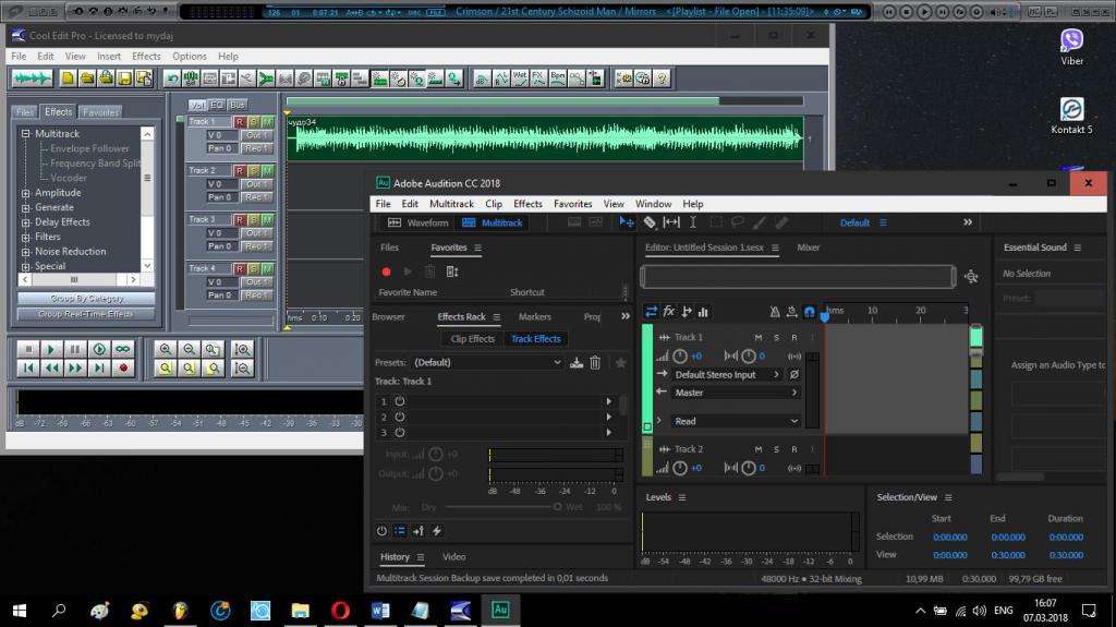 Программы Cool Edit Pro и Adobe Audition