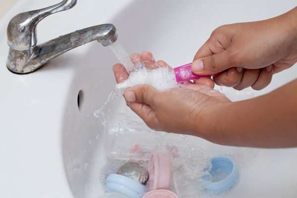 мытье детских бутылочек