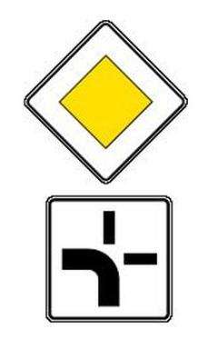направление главной дороги знак 