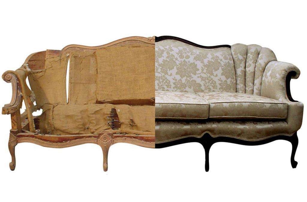 Реставрация старого дивана