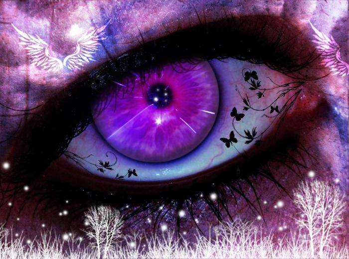 редкий цвет глаз фиолетовый