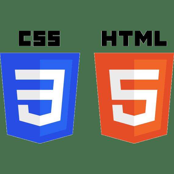 HTML для разметки, CSS для стилей